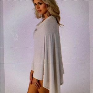 UPF50+ sun protective California Dreamin Poncho by Spfaddict Made in USA ECO